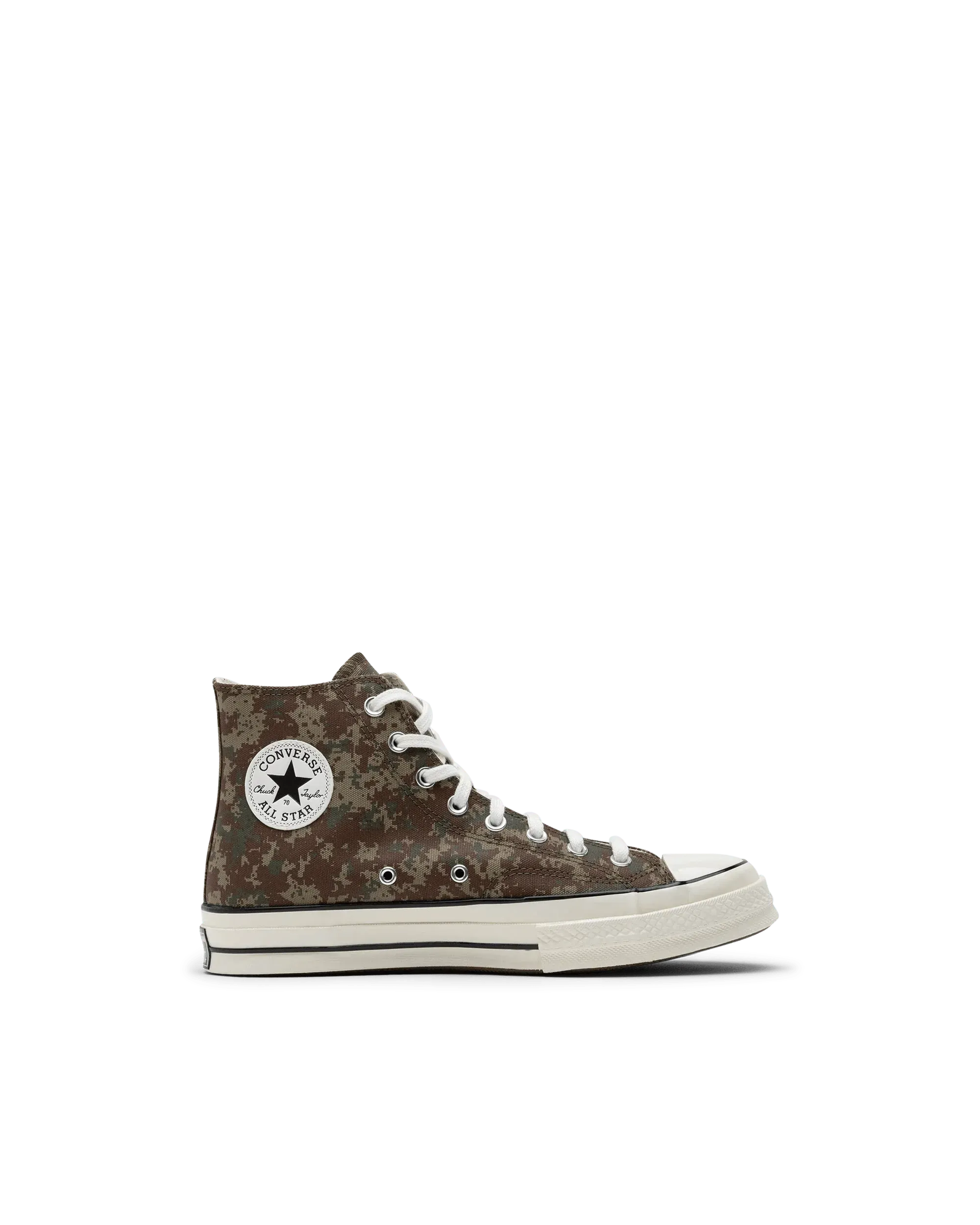 Chuck 70 Hi Digi Camo Sneakers for Men & Women - Vintage High Top Canvas Shoes with Digital Camouflage Pattern - Perfect for Streetwear, Skateboarding & Casual Outfits