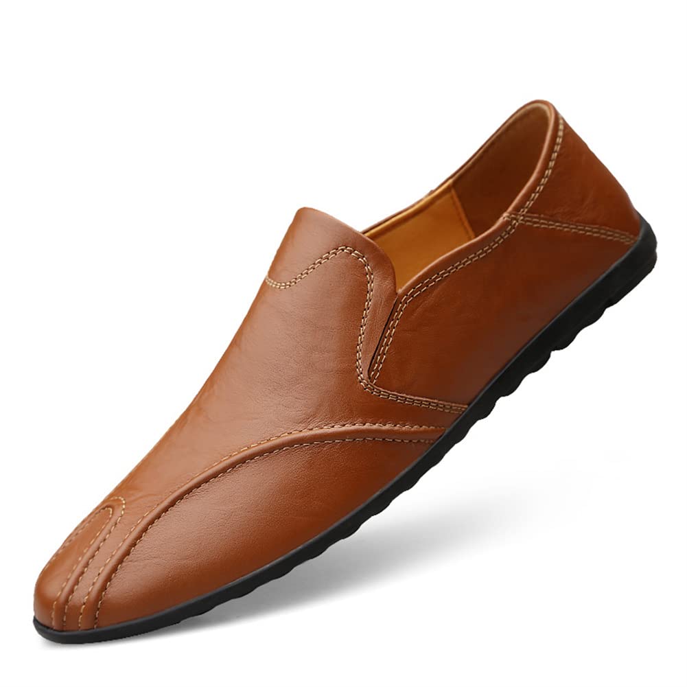 GEXECEUSS Men's Loafers - Lightweight Slip-On Driving Shoes for Casual Wear, Penny Loafers Moccasin Flats with Anti-Slip Sole | Perfect for Office, Walking, Boating & Everyday Comfort