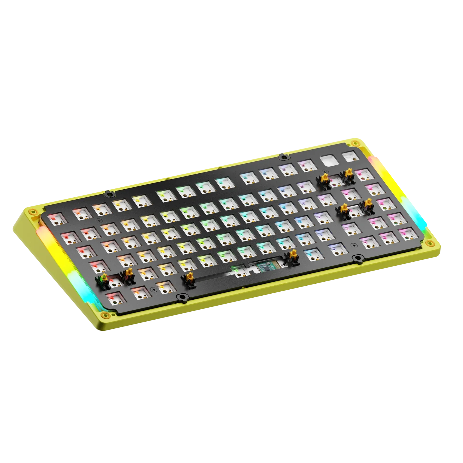 GMMK 3 Limited Edition Metal Bottom Case - Volt Lime 75% Mechanical Keyboard | Gaming & Office Workspace Setup