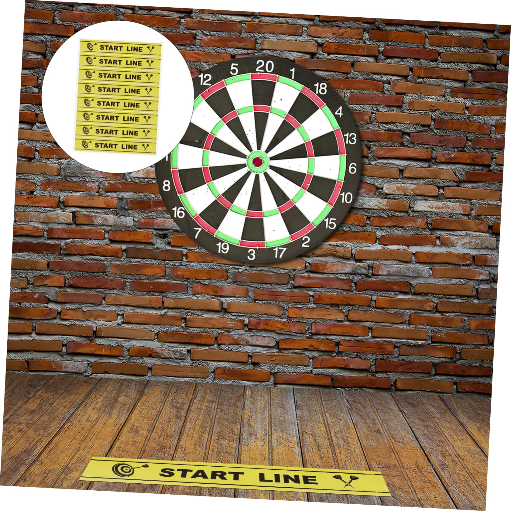 BRIGHTFUFU Mat Game Marker Set - Throw Line Party Game Supplies for Accurate Throwing - Perfect for Outdoor Sports, Backyard Fun, and Family Gatherings