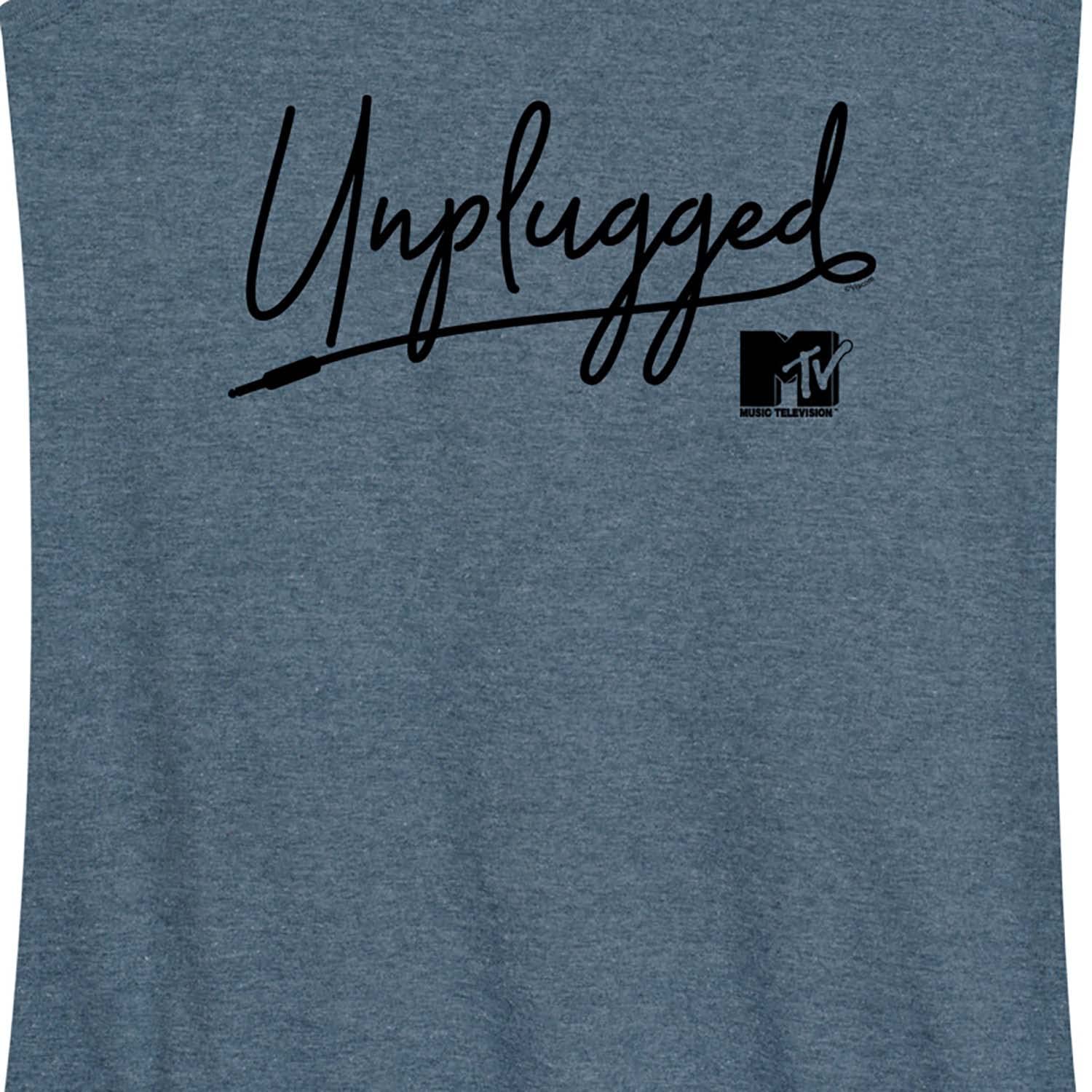 HYBRID APPAREL MTV Unplugged Women's Racerback Tank Top - Soft Breathable Workout & Yoga Tank for Women - Perfect for Gym, Running, and Casual Wear