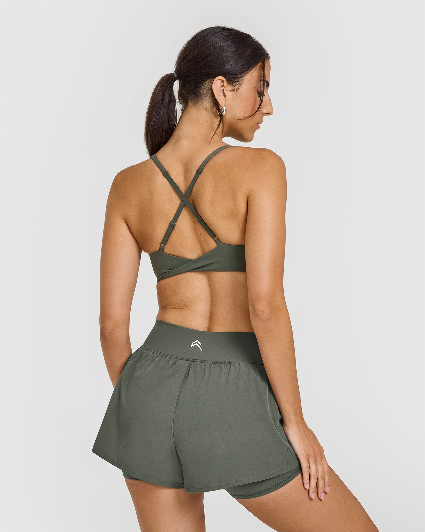 Seamless Wireless Micro Bralette - Dark Khaki for Comfort & Support | Perfect for Yoga, Lounge & Everyday Wear