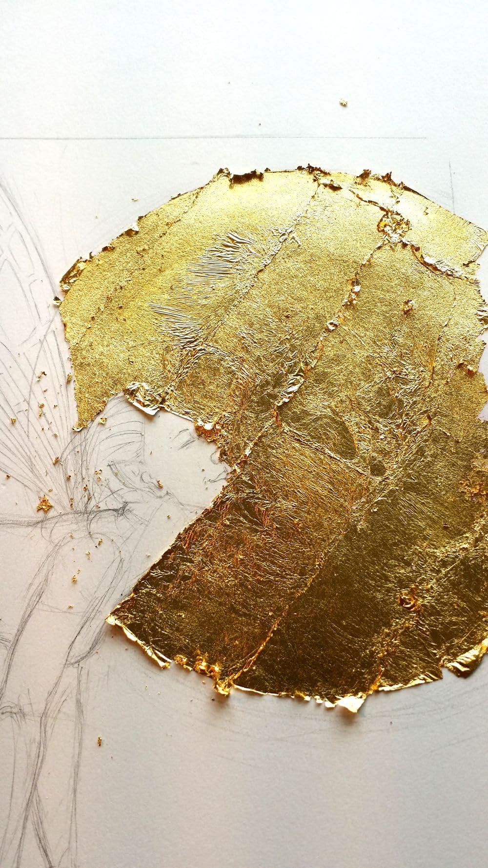 Premium Gold Foil Imitation Sheets for Art & Craft Projects - 2.5