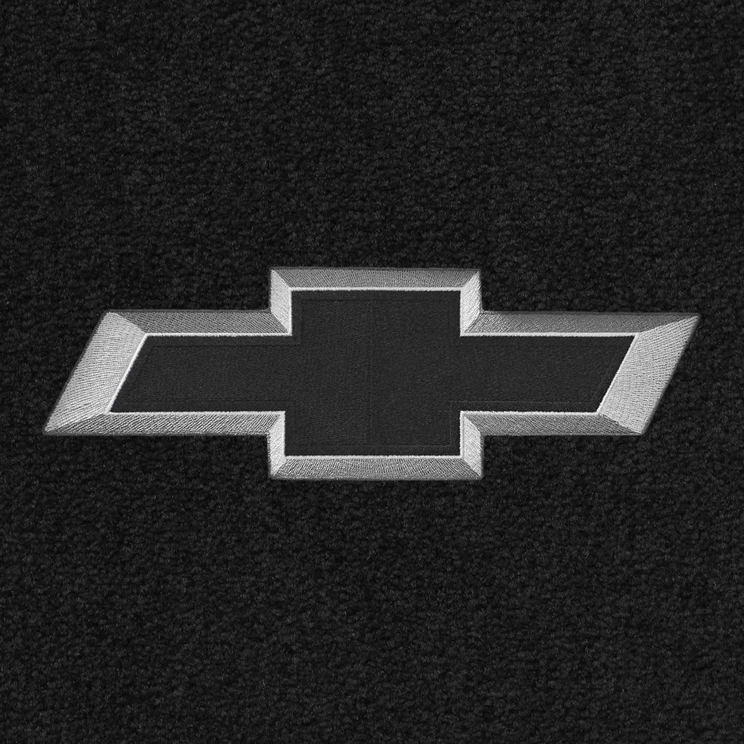 Premium Custom-Fit Carpeted Floor Mats for Chevy Bolt 2017-2023 - 3D Black Bowtie Design, Charcoal Color (3-Piece Set) | Luxury Car Floor Liners for All-Weather Protection & Enhanced Interior Style | Perfect for Daily Commutes, Road Trips & Vehicle Protection