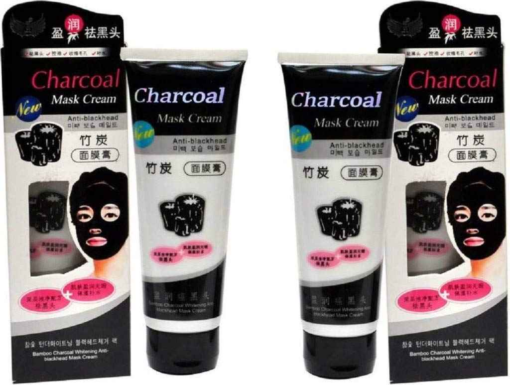 Red Balloons Charcoal Mask - Deep Cleansing Anti-Blackhead & Oil Control Facial Mask (2 Pack, 130g) | Purifies Pores & Reduces Shine for Oily & Combination Skin | Perfect for Spa Night & Self-Care Routine