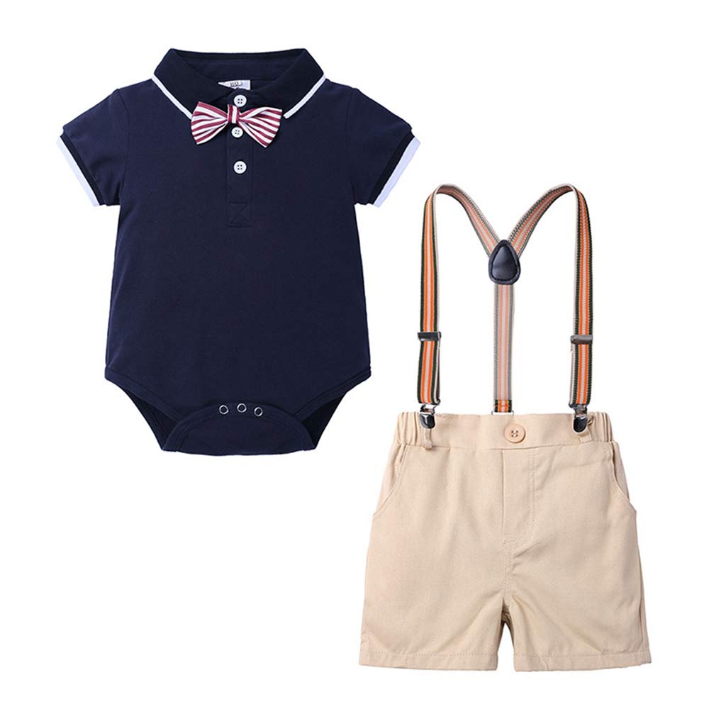 Baby Boys Gentleman Suits with Bow Tie - Perfect for Parties & Photos