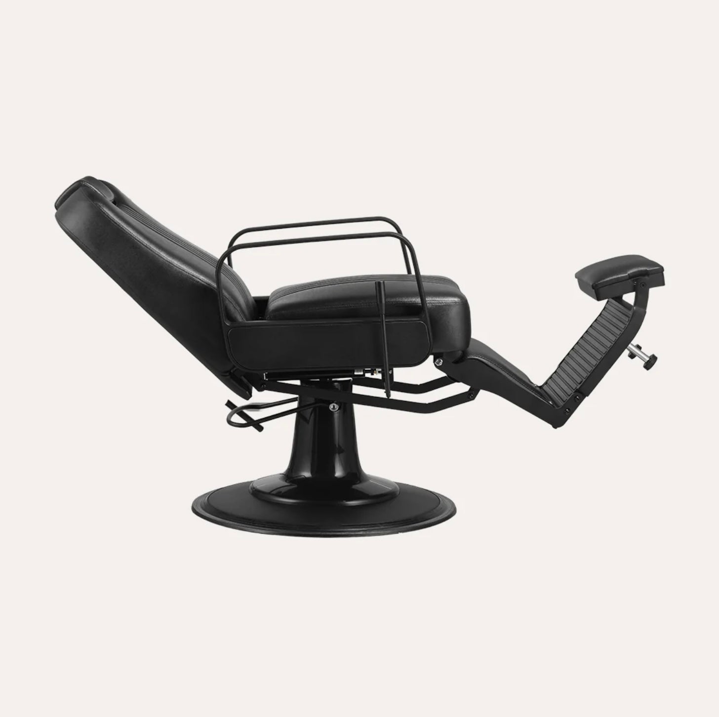 Premium Titan Barber Chair - Professional Salon & Home Haircut Styling Chair with Adjustable Height & Reclining Back for Barbershops, Salons & Home Use