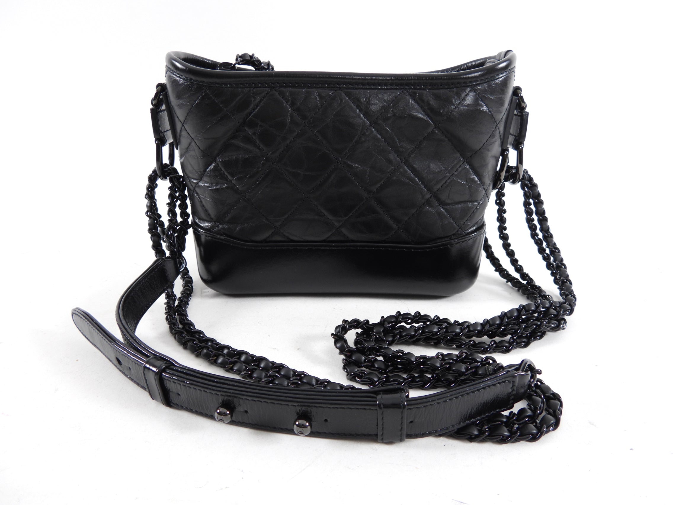 Chanel Gabrielle So Black Small Crossbody Chain Bag - Luxury Designer Handbag for Women, Perfect for Evening Out & Special Occasions