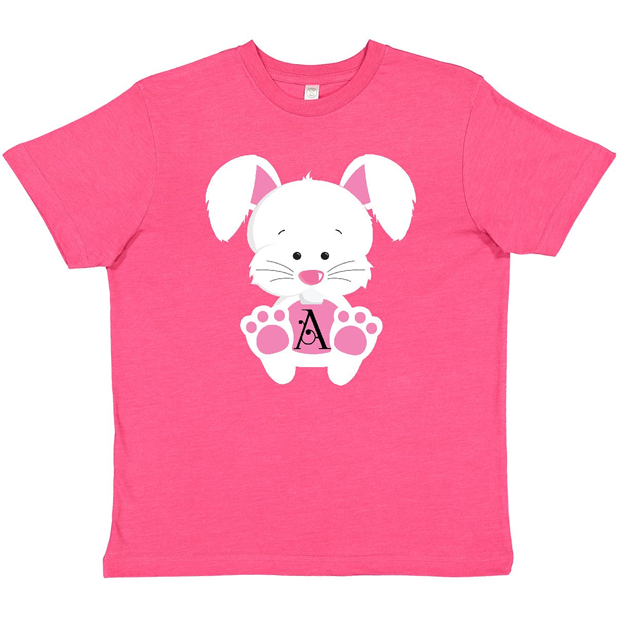Inktastic Easter Bunny Monogram Youth T-Shirt - Cute Easter Outfit for Kids, Boys & Girls - Perfect for Easter Egg Hunts, Spring Celebrations & Family Photos