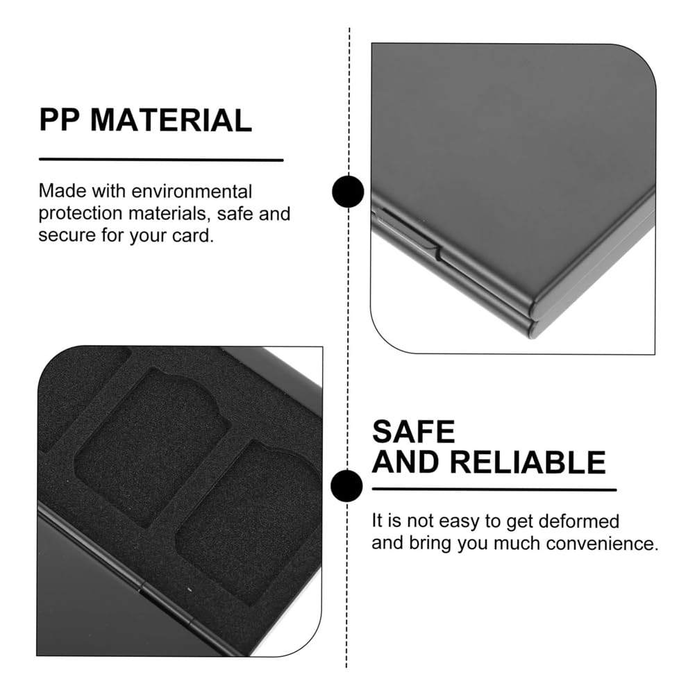 Torribala Portable Memory Card Holder - Waterproof SD/TF Card Storage Case with 4 SD & 8 Micro SD Slots - Perfect for Cameras, Drones, Phones & Travel Accessories