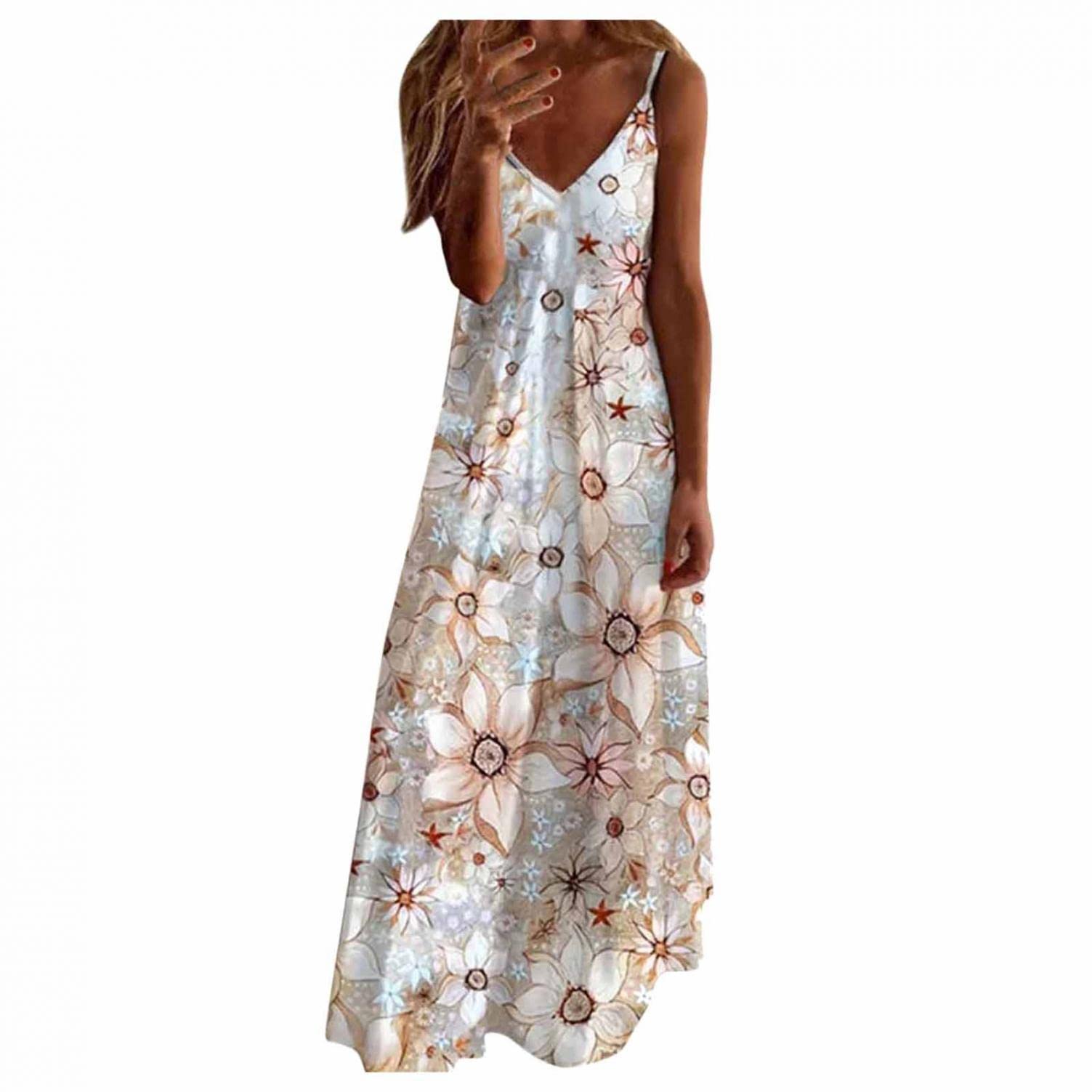 BAGELISE Women's Maxi Dress - Elegant Summer Halter Sundress with Stripes for Beach Vacation, Party & Casual Wear | Perfect for Outdoor Events, Travel & Date Nights