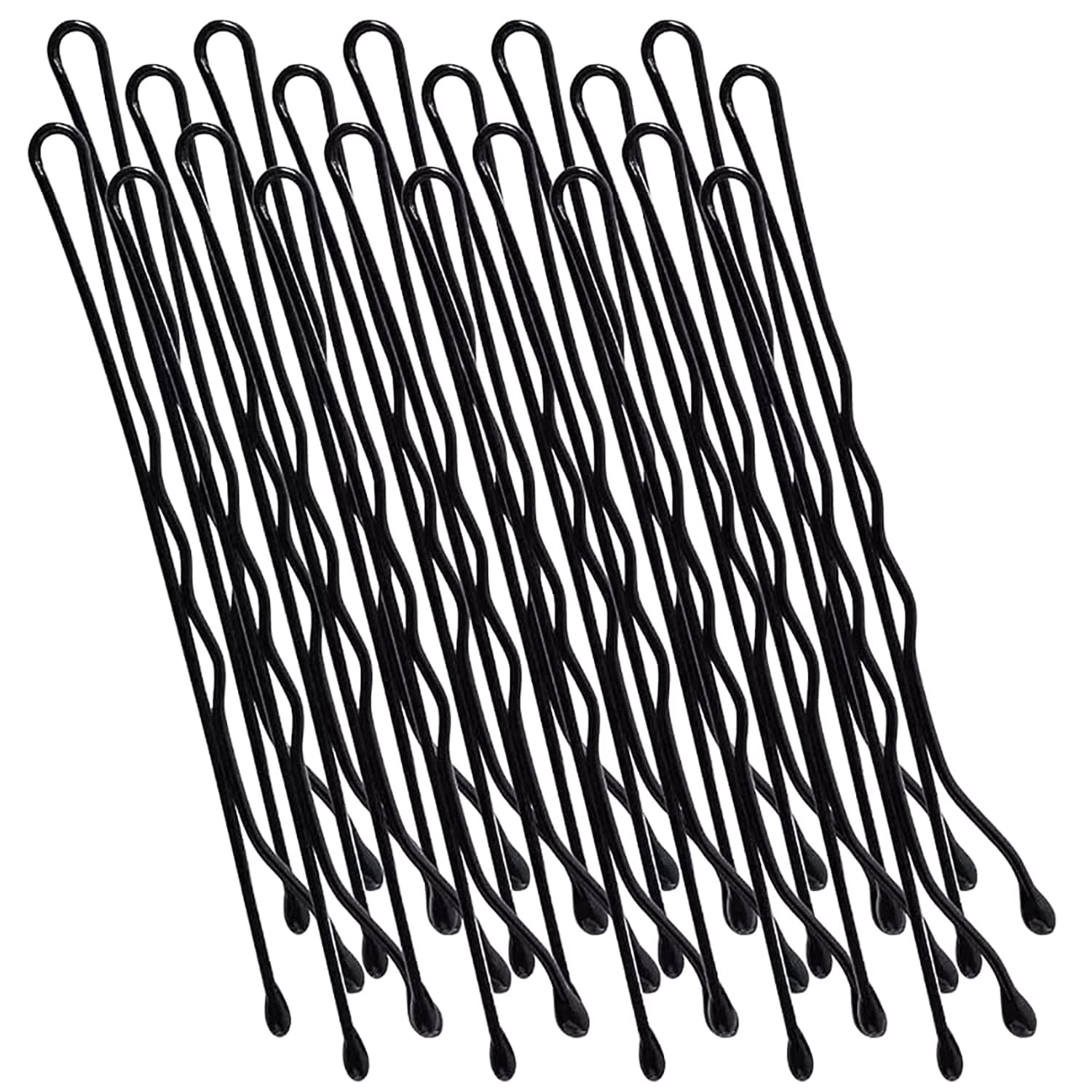 HRBS 120-Piece Decorative Bobby Pins for Women - Metallic Hair Barrettes & Styling Clips for Girls, Ladies - Wedding & Party Hair Accessories (Black) - Perfect for Bridal Hairstyles, Prom, and Everyday Elegant Looks