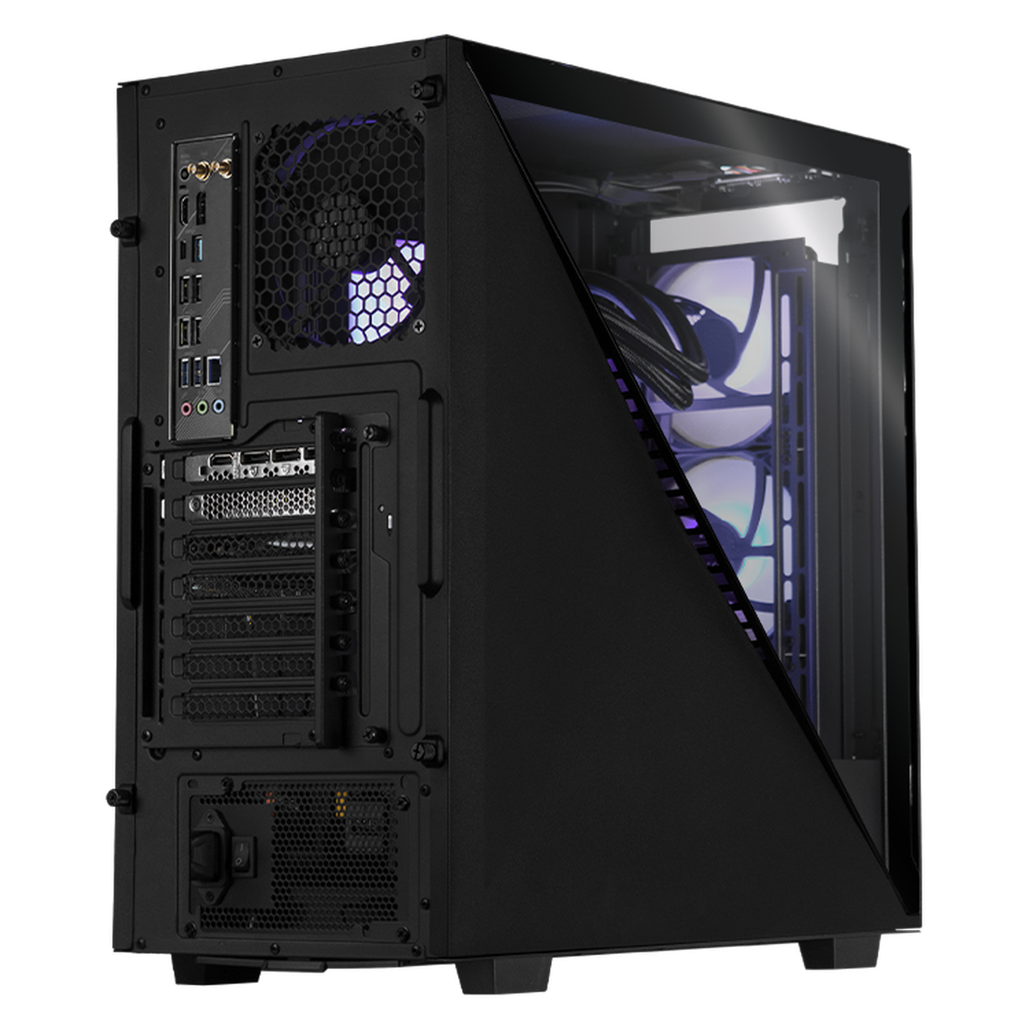 Xtreme Gaming PC - NVIDIA GeForce RTX 4070 Ti Super, AMD Ryzen 7 9700X, 32GB DDR5 RAM, 2TB SSD, Liquid Cooling, WiFi, Black | High-Performance Gaming & Streaming Desktop for 4K Gaming, VR, and Content Creation