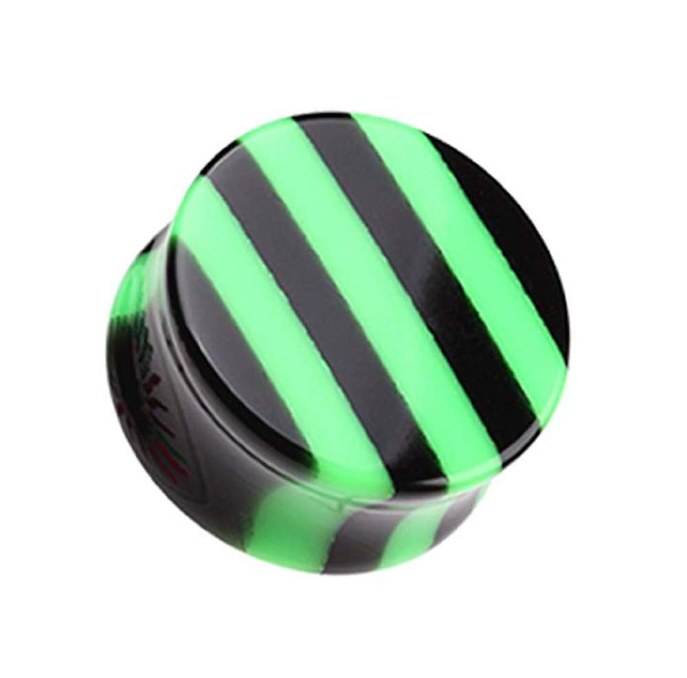 Brilliant Stripes Double Flare Ear Gauges for Stretching & Style
