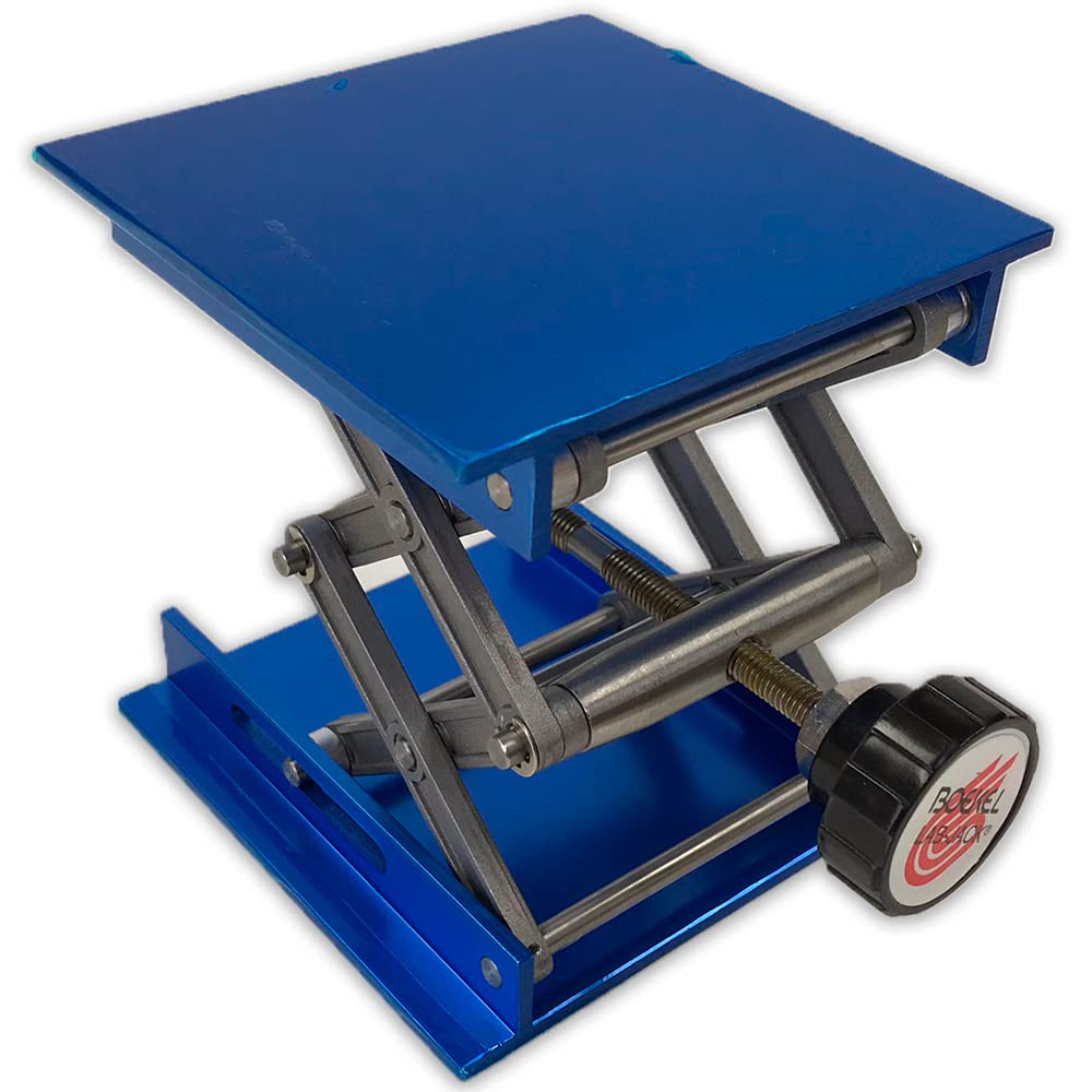 Stainless Steel Lab Jack with Anodized Aluminum Plates - 4
