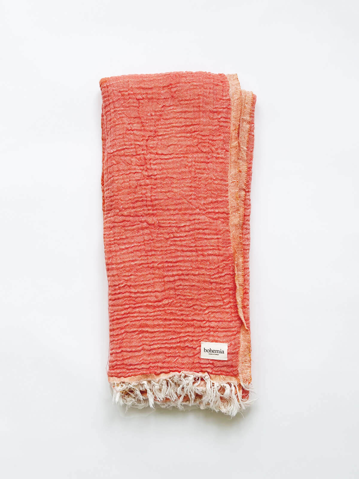 Premium Samos Hammam Towel - Soft & Absorbent Turkish Bath Towel in Melon & Quince Colors | Perfect for Spa, Beach, Yoga & Home Luxury
