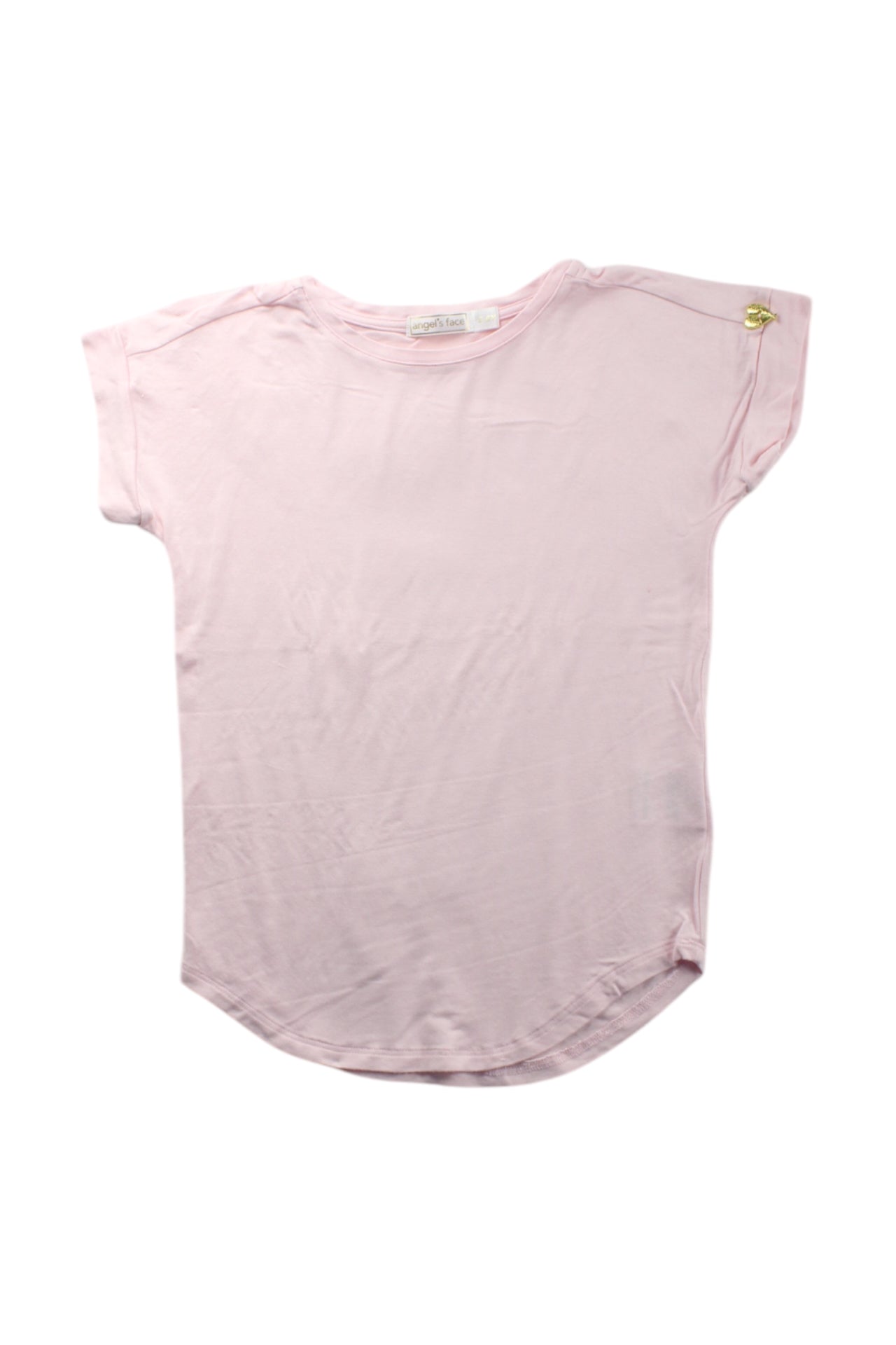 Angel's Face Short Sleeve T-Shirt for Kids - Soft Cotton Tee for Boys & Girls (Size 5-6T) - Perfect for Playdates, School & Everyday Wear