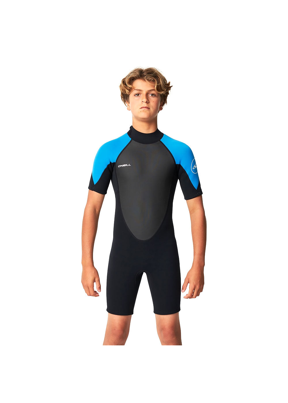 O'Neill Boys Reactor 2mm Back Zip Spring Suit Wetsuit for Kids - Youth Surfing, Swimming & Water Sports in Cool Weather