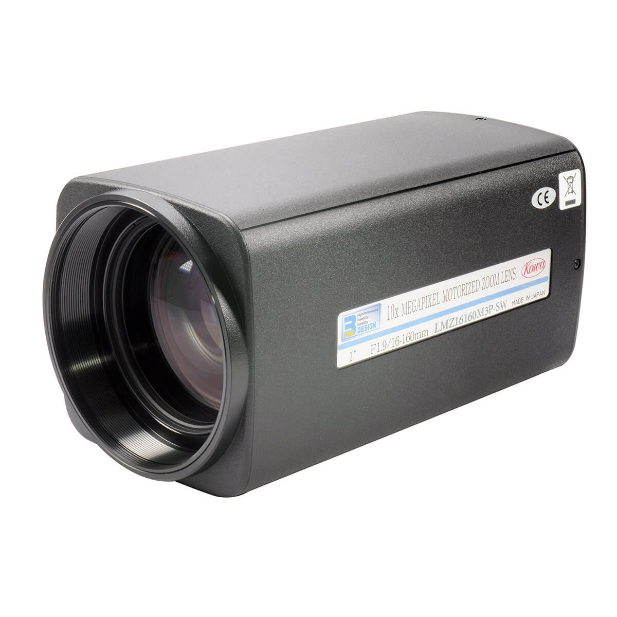 LMZ16160M3P SW 16-160mm F1.9 C Mount Zoom Lens for CCTV, Machine Vision & Industrial Cameras - High Performance Low Light Imaging Solution