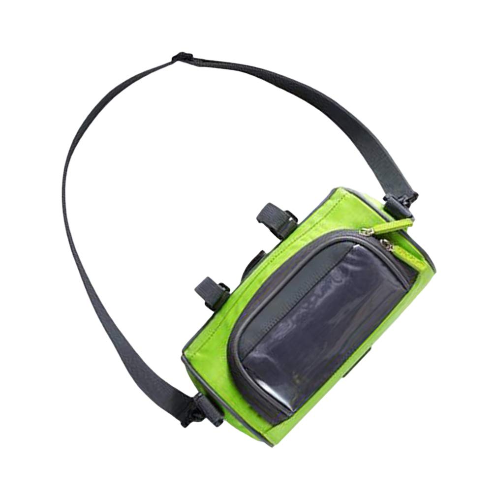 LIOOBO Bike Handlebar Bag - Waterproof Front Frame Storage Bag for Mountain & Road Bikes - Touch Screen Accessible Cycling Phone Pouch - Perfect for Commuting, Touring & Outdoor Adventures