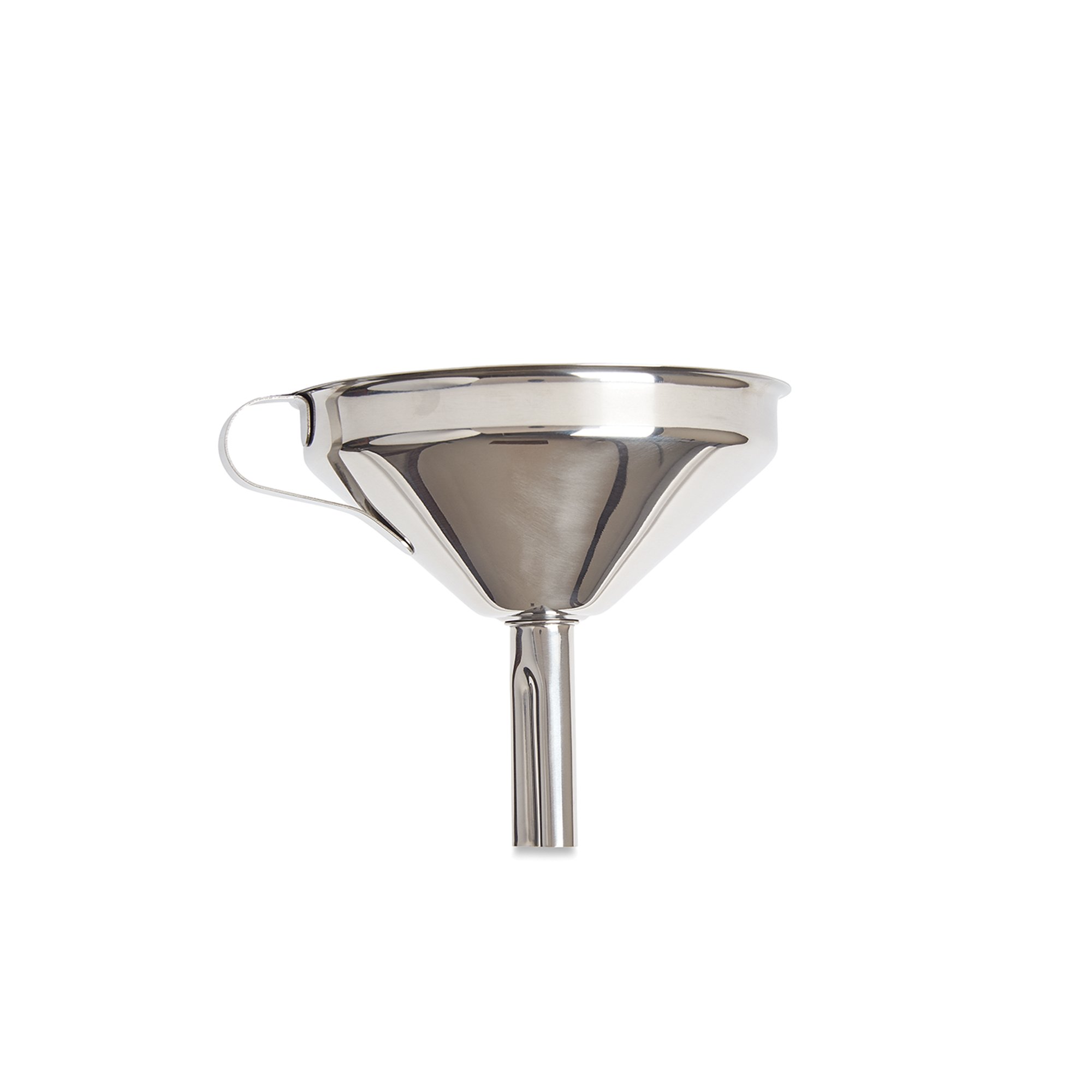 Fox Run Stainless Steel Funnel with Removable Strainer - 5 x 5 x 4.75 Inches - Perfect for Canning, Baking, and Kitchen Liquid Transfer