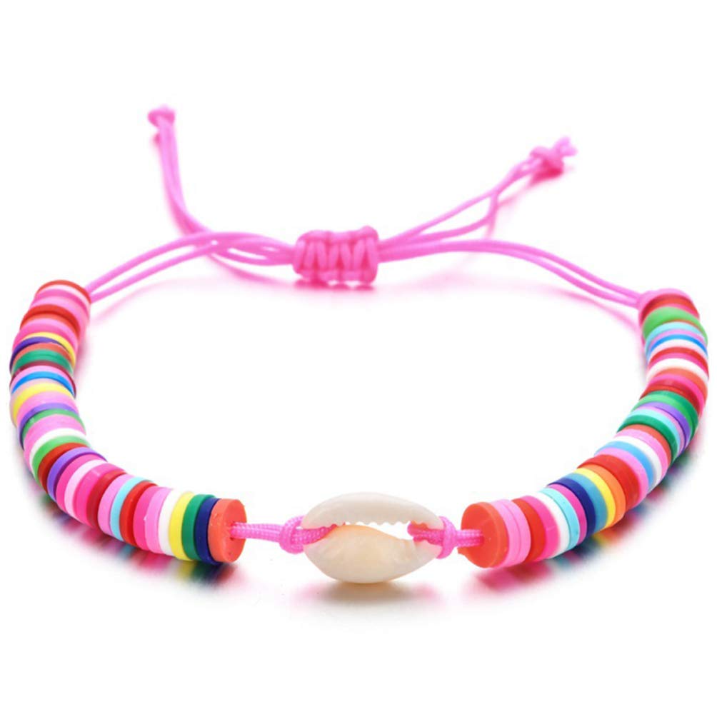 TENDYCOCO 5pcs Natural Seashell Bracelet & Anklet Set - Hawaiian Cowrie Shell Wrist Chain for Women, Ladies Beach Jewelry - Perfect for Summer Vacation, Mother's Day Gift & Boho Fashion Accessories