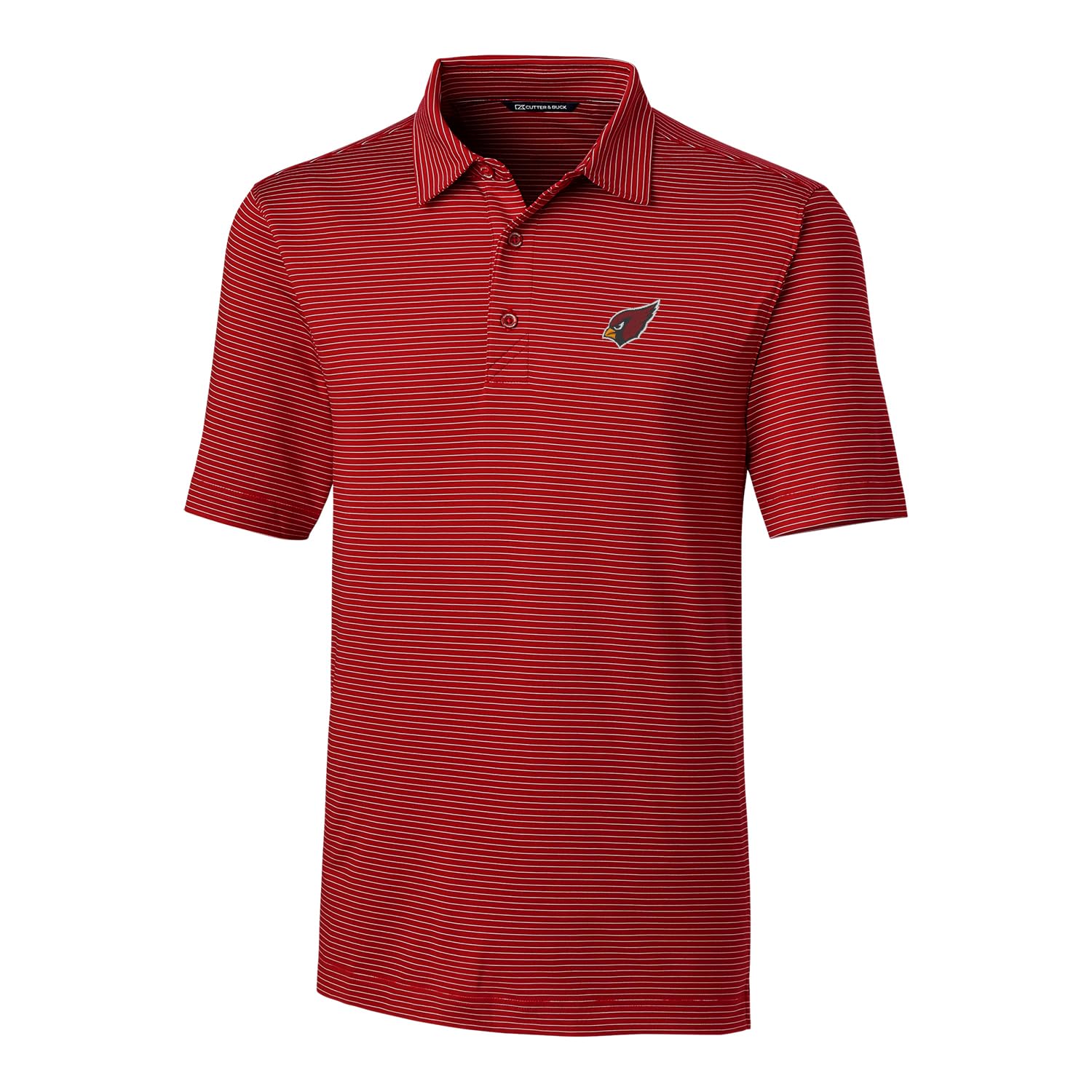 Cutter & Buck Men's NFL Big & Tall Forge Pencil Stripe Polo Shirt - Official Licensed NFL Apparel for Game Day & Casual Wear