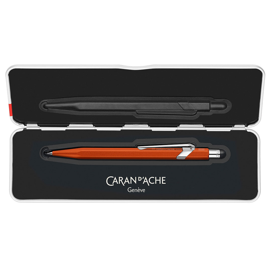 Caran d'Ache 844 Colormat X Mechanical Pencil - 0.7mm Drafting Pencil with Slimpack Orange Design | Perfect for Artists, Architects & Sketching Enthusiasts