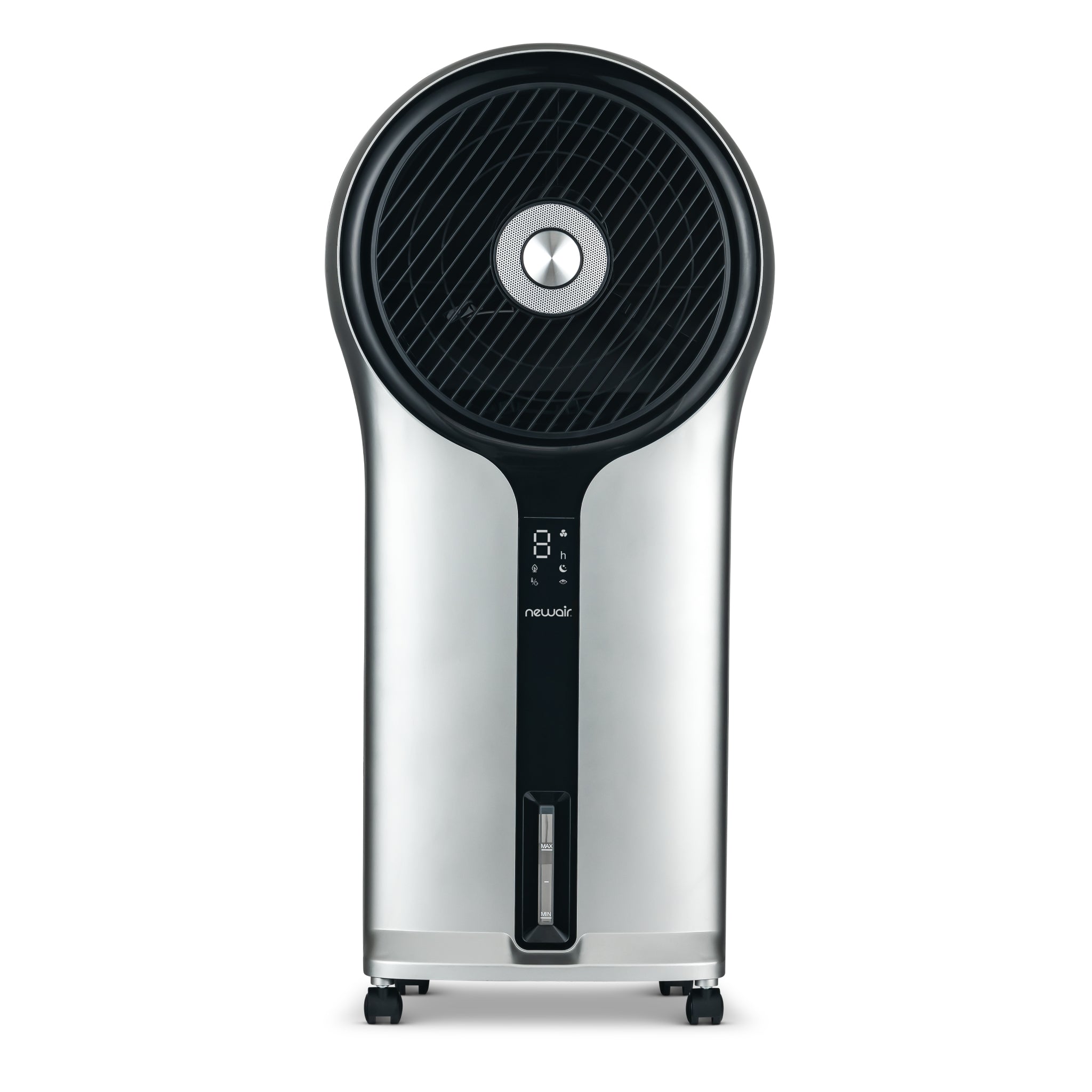 Newair® 470 CFM Evaporative Air Cooler - Portable Cooling Fan with Honeycomb Pad for Home, Office & Outdoor Use - Silver