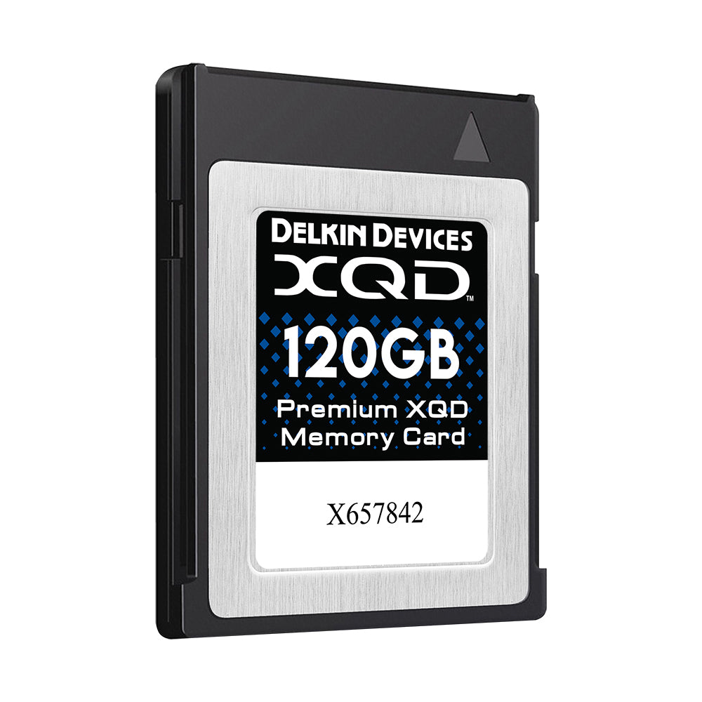 Delkin 120GB Premium XQD 2.0 Memory Card - High-Speed Performance for Professional Cameras & 4K Video Recording - Perfect for Nikon, Sony DSLR & Mirrorless Cameras
