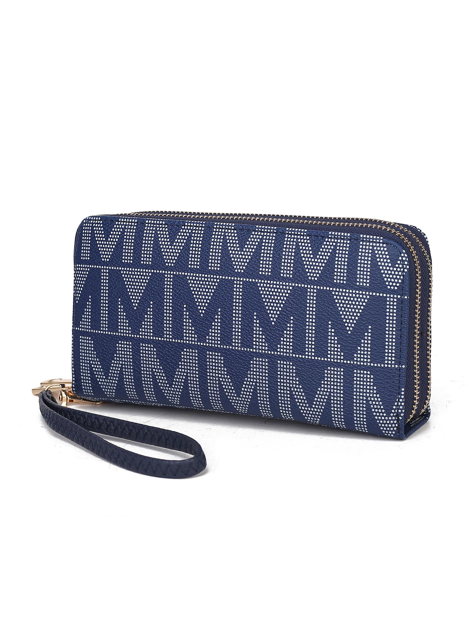 MKF Collection Vegan Leather Wristlet Wallet for Women - Small RFID Blocking Credit Card Holder with Zipper Coin Pocket, Slim Wallet Purse & Handbag by Mia K | Perfect for Everyday Use, Travel, and Gift Giving