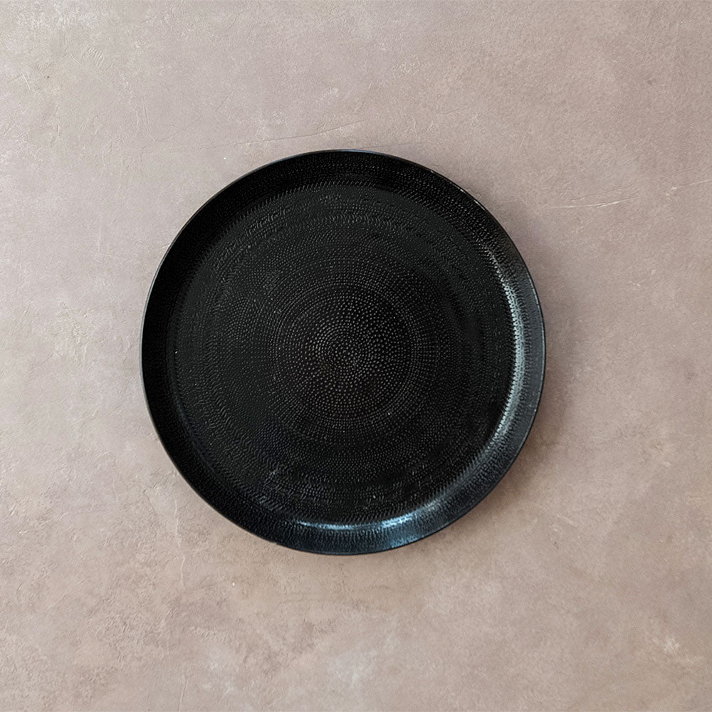 Handcrafted Dark Finish Etched Wooden Tray - Elegant Serving Tray for Coffee, Tea, and Breakfast in Bed - Perfect for Home Decor and Gift Giving