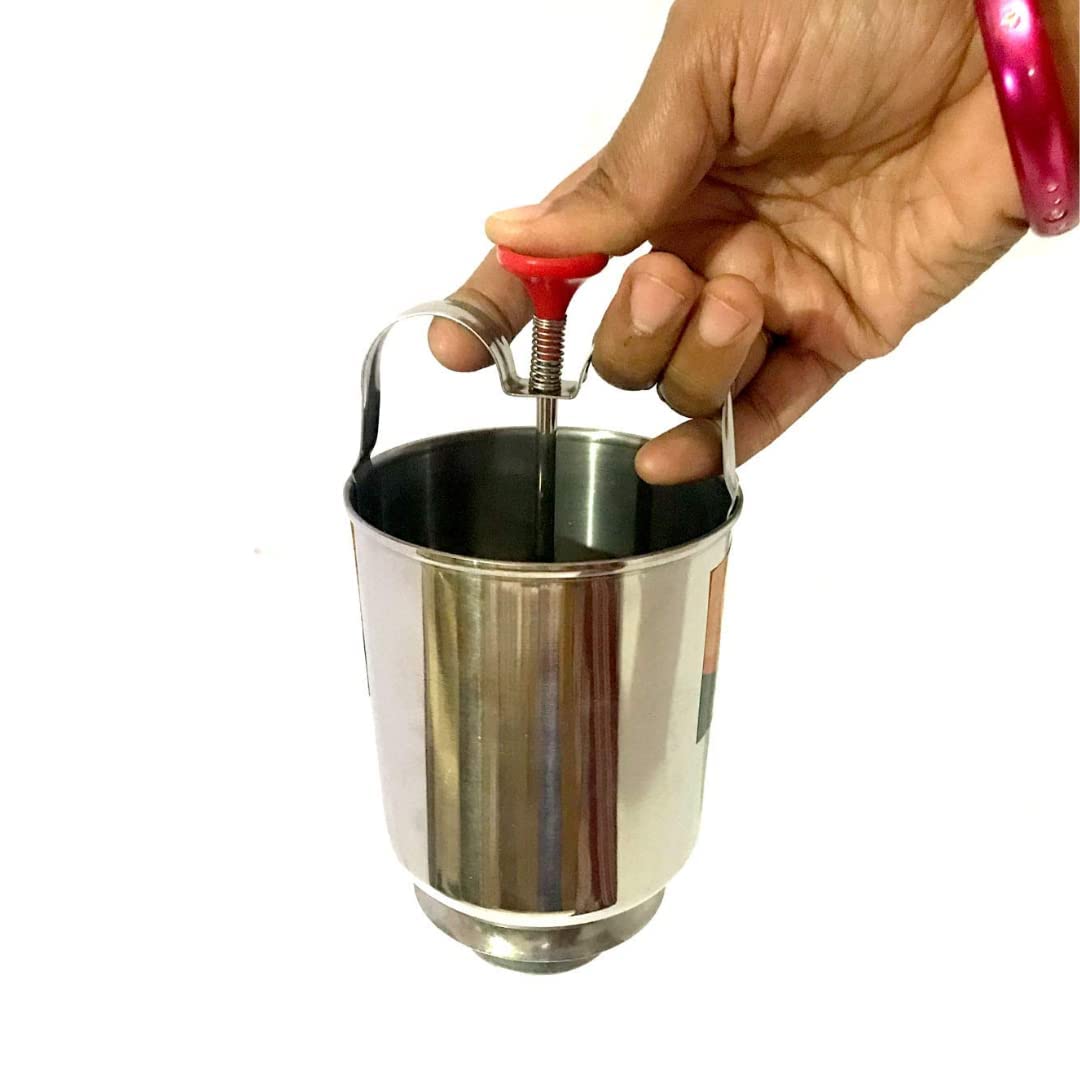 Stainless Steel Medu Vada Maker Machine for Kitchen | Durable & Easy-to-Use Vada Maker for Perfect Mendu Vada | Silver Pack of 1 | Ideal for Indian Cooking, Snack Making & Home Use