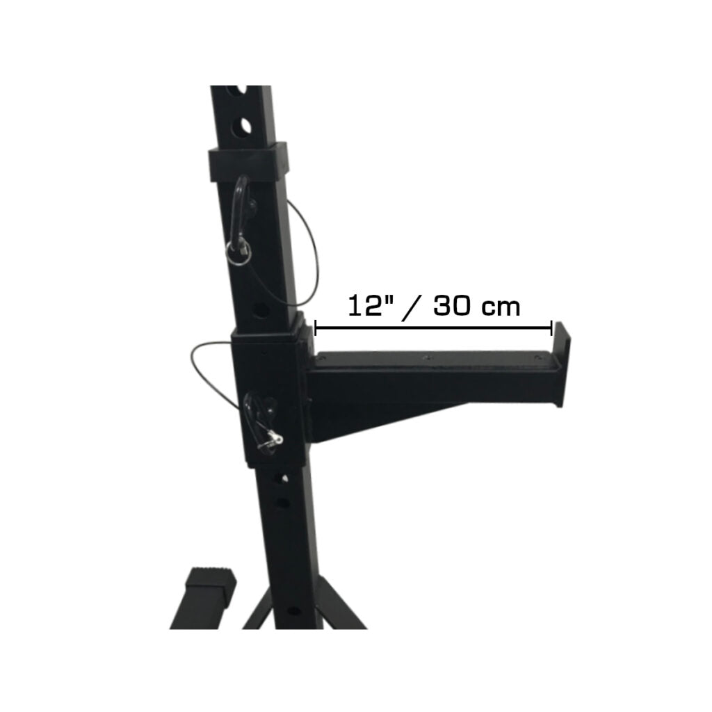 Paradigm Squat Stands - Adjustable Weightlifting Squat Rack for Home Gym, Strength Training & Powerlifting | Perfect for Garage, Basement & Small Spaces