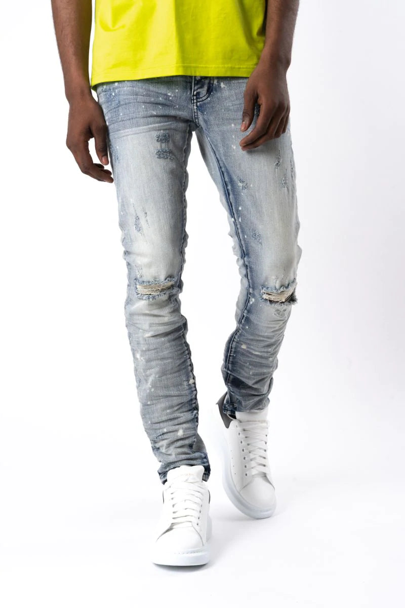 GFTD PEPE Blue Jeans for Men - Stylish & Comfortable Denim Pants for Casual Wear, Work & Everyday Outfits