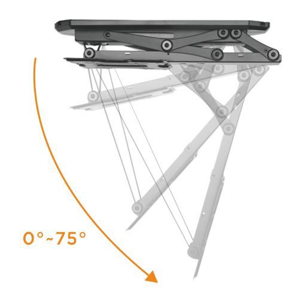 Allcam ECM522A Electric Motorized TV Ceiling Mount Bracket - 6° Tilt & Height Adjustable for 23-43