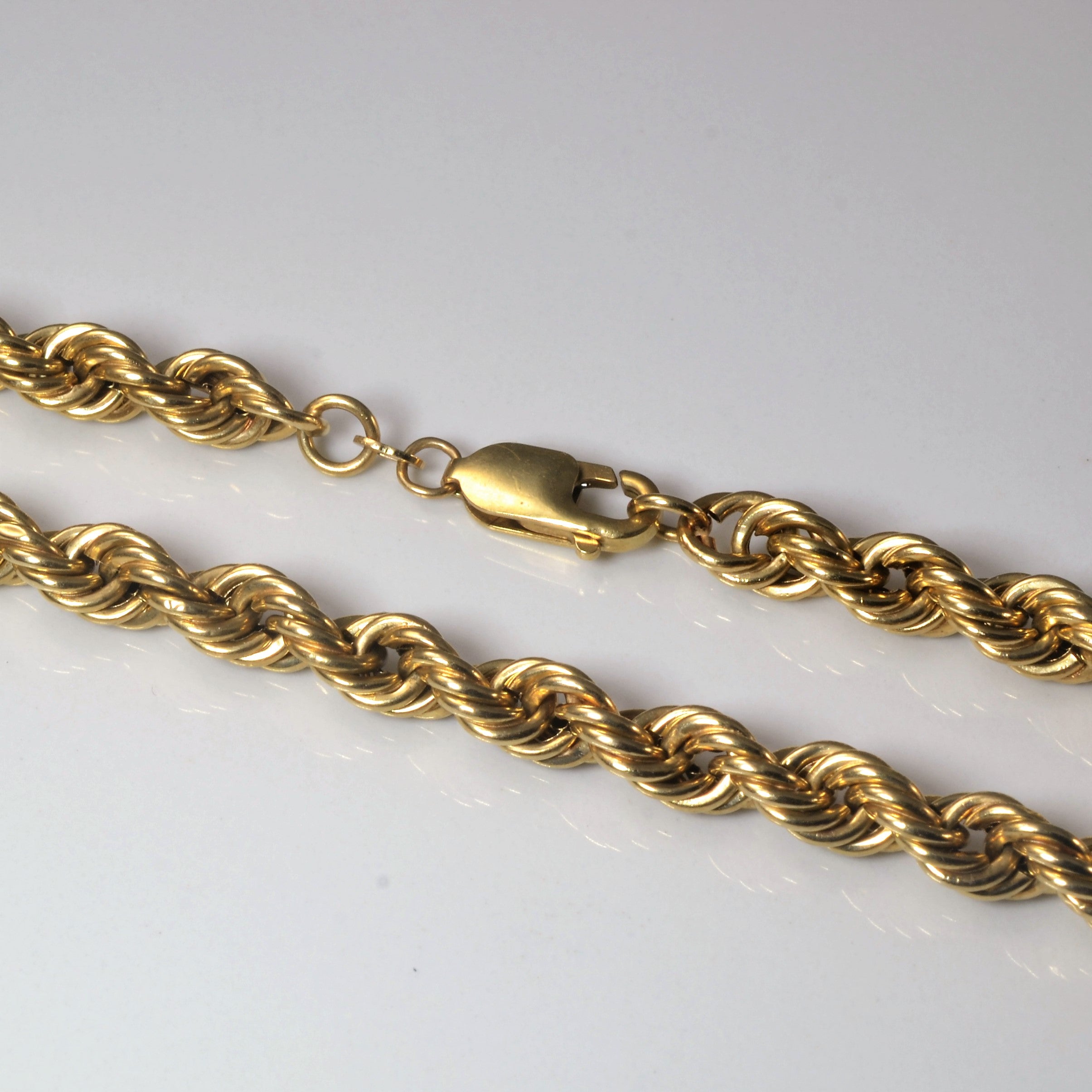 10K Yellow Gold Rope Chain Necklace for Men & Women - 32 Inch Length - Durable & Stylish Jewelry for Everyday Wear, Gifts & Special Occasions