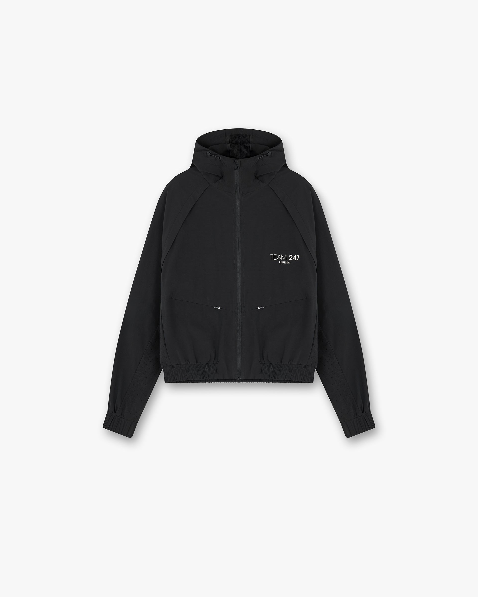 247 Training Jacket for Men & Women - Lightweight Breathable Workout Hoodie - Perfect for Gym, Running & Outdoor Activities - Black