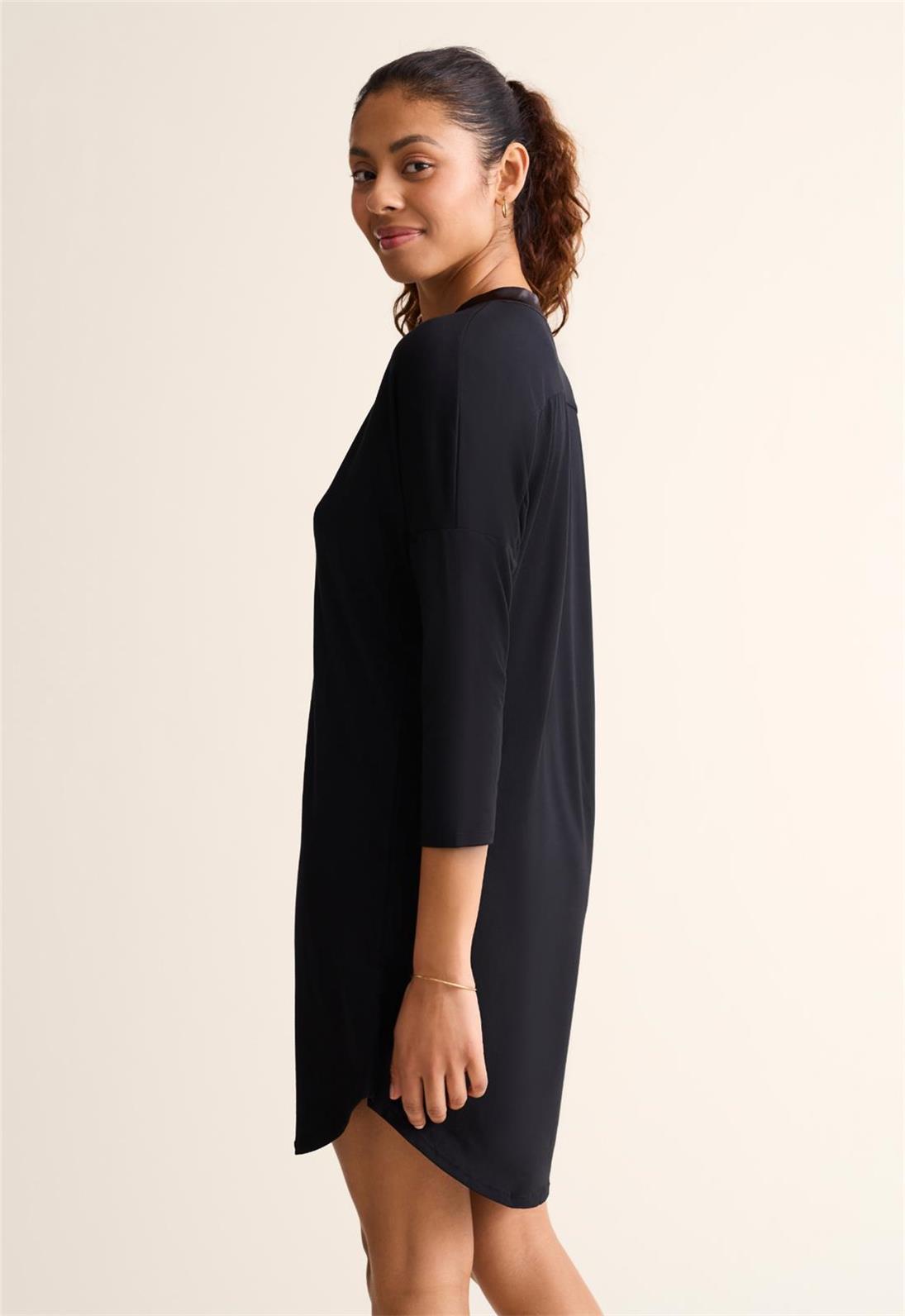 Dolman 3/4 Sleeve Nightshirt for Women - Soft Comfortable Sleepwear & Loungewear - Perfect for Bedtime, Relaxing at Home or Vacation