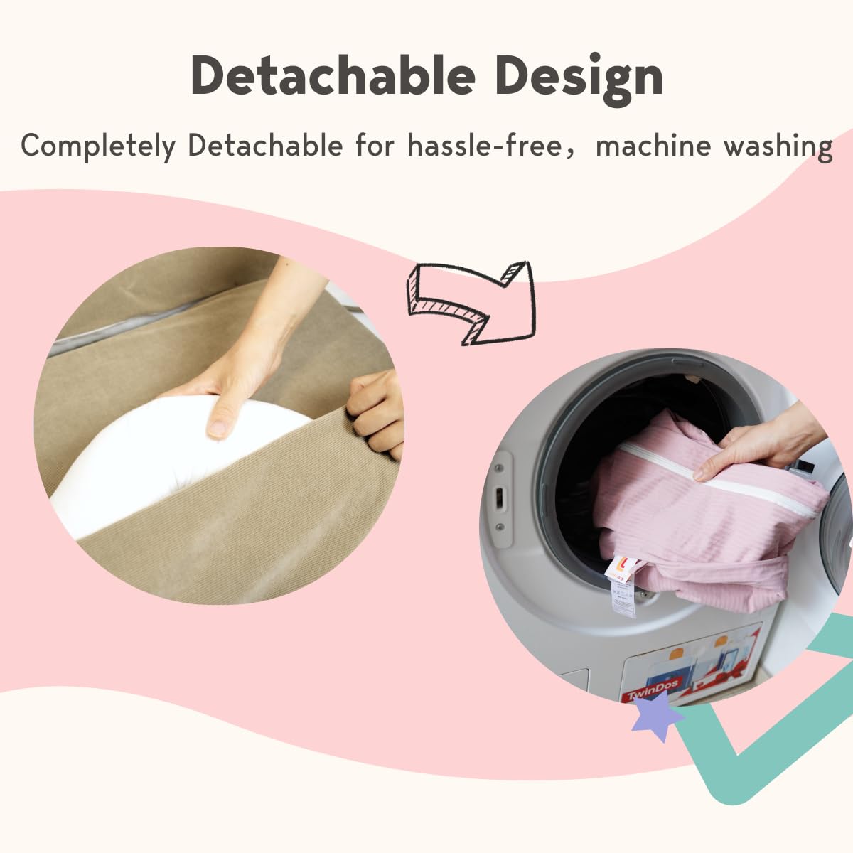 Premium Baby Lounger & Infant Nest Cover - 100% Breathable Cotton Co-Sleeper for Newborns 0-18 Months (Girls & Boys) - Perfect for Nursery, Bedside Sleeping & Travel (Creamy White)