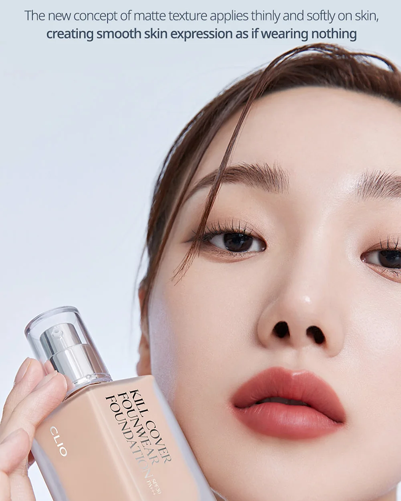 CLIO Kill Cover Foundation - Long Lasting Full Coverage Liquid Makeup for Flawless Skin | Perfect for Daily Wear & Special Occasions