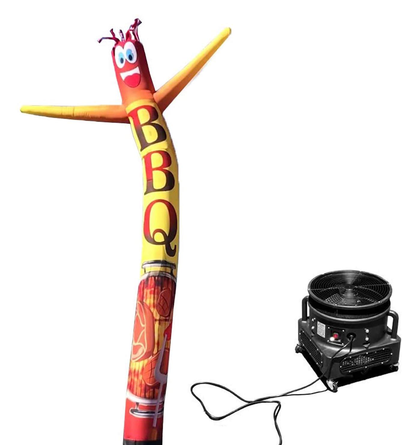 18ft Tall Inflatable Tube Man Waving Dancer with Air Blower - FFN BBQ Restaurant Decoration | Outdoor Advertising, Grand Opening Events, Car Dealerships, Sports Games & Party Decor