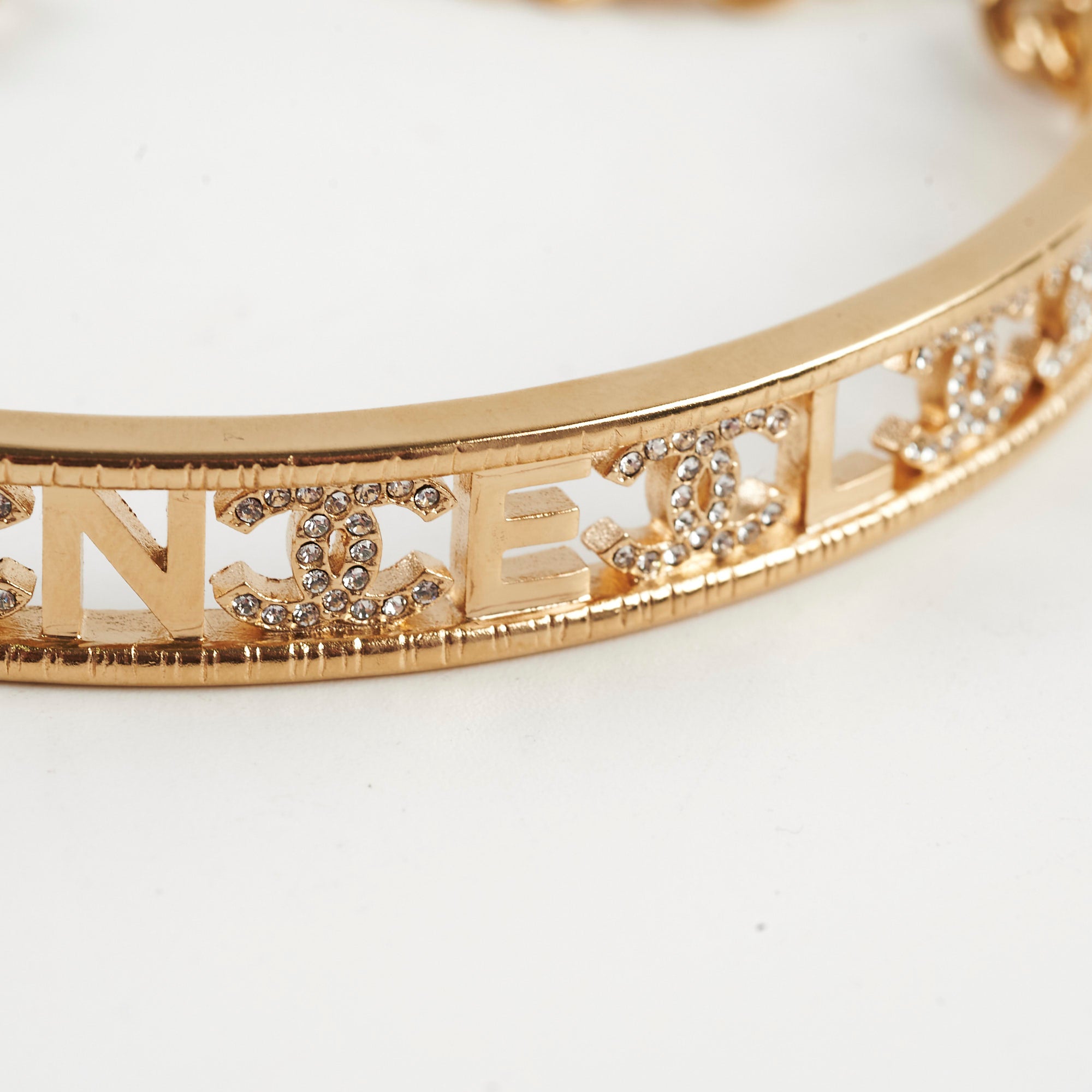 Chanel 22A Gold Plated Choker Necklace - Fashion Statement Jewelry for Women, Perfect for Parties, Weddings & Evening Events