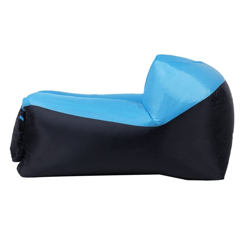 Inflatable Sofa Bed - Portable Folding Lounge Chair for Beach, Camping, Travel & Outdoor Relaxation (Blue) - Perfect for Picnics, Backyard Lounging & Poolside Comfort