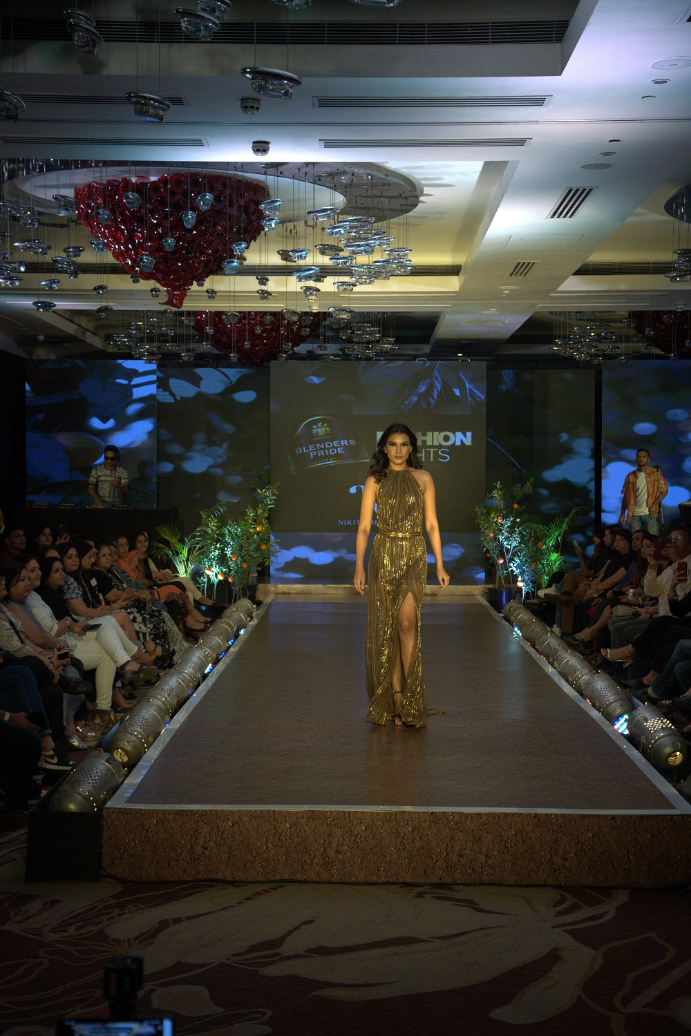 Elegant Chocolate Brown Gown with Vintage Sequined Embroidery - Perfect for Evening Parties, Weddings & Special Occasions