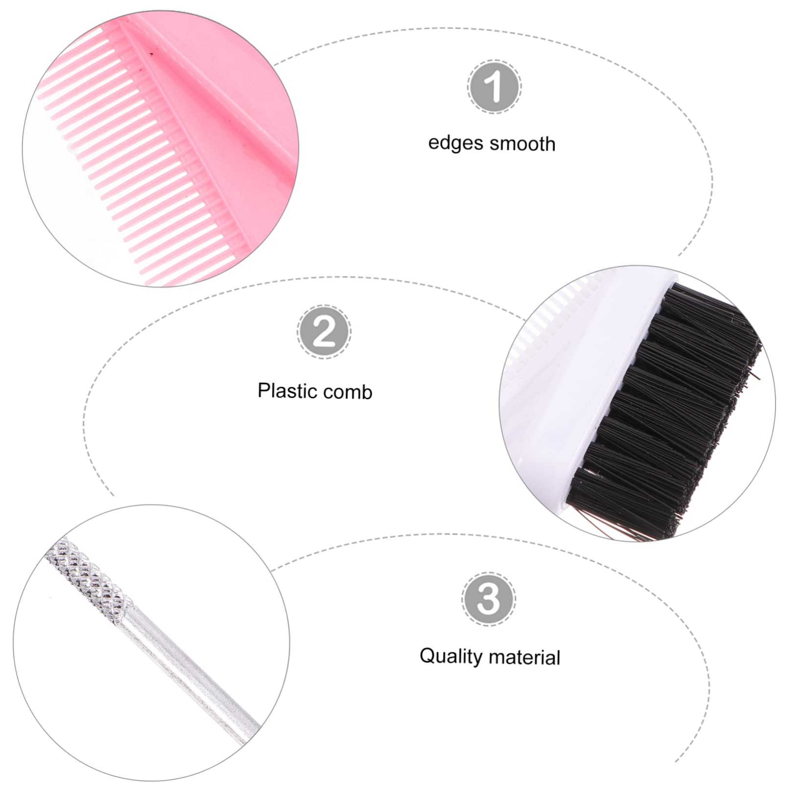 Professional Eyebrow Brush & Comb Set - 2 Pack (6 Pieces) for Perfect Eyebrow Shaping & Lash Separation - Salon, Home & Travel Makeup Kit - Ideal for Eyebrow Grooming, Makeup Application & Beauty On-The-Go