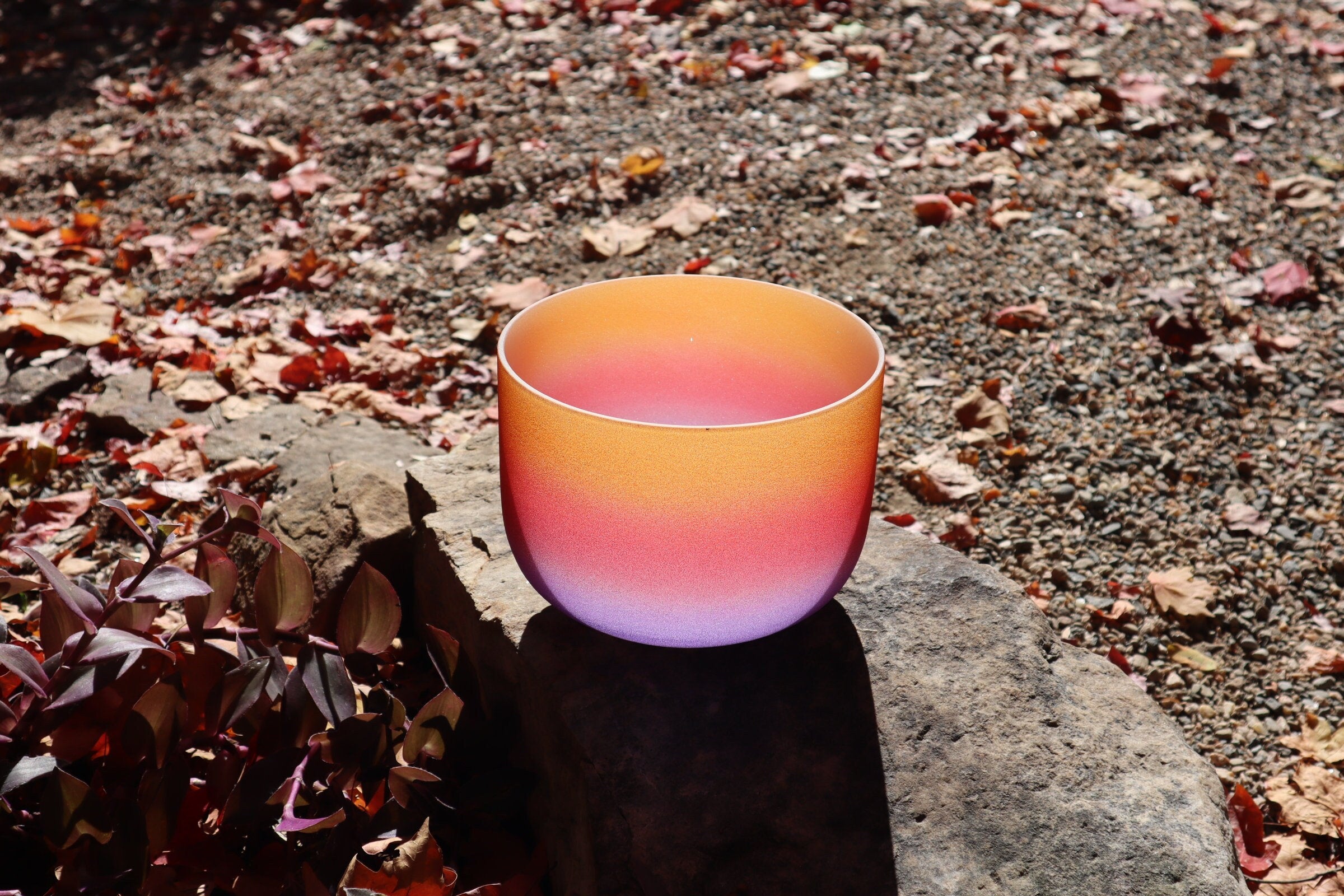 432Hz Solar Plexus Chakra Crystal Singing Bowl Set with Mallet & Carry Case - 8