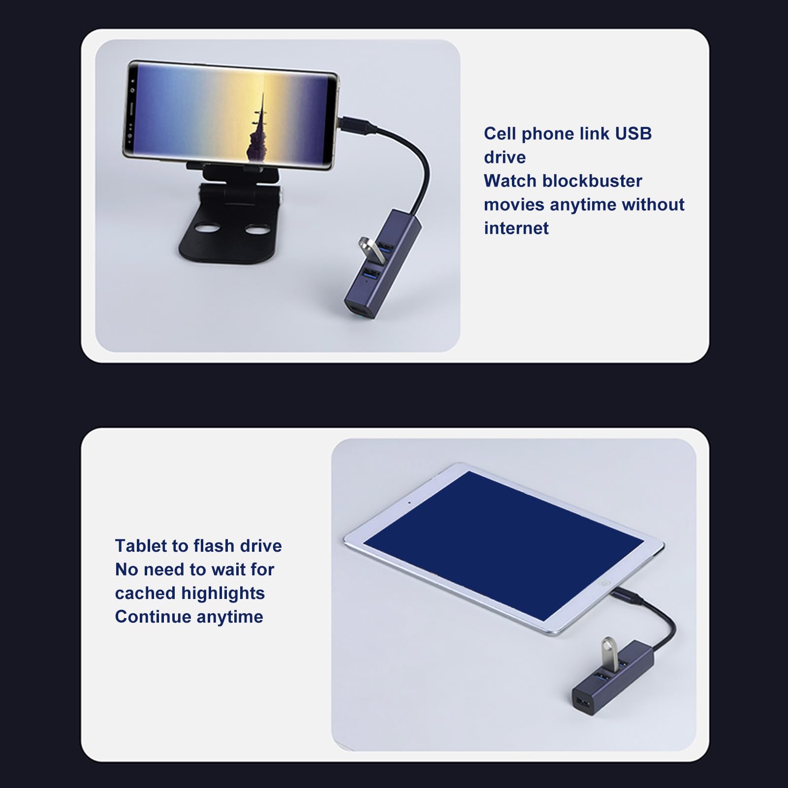 7-in-1 USB C Hub with 4 USB 3.0 Ports, Gigabit Ethernet Adapter, 5Gbps Data Transfer - Aluminum Alloy Multi-Port Dongle for MacBook Pro/Air, Dell XPS, HP, Lenovo, Nintendo Switch - Perfect for Home Office, Gaming & Travel