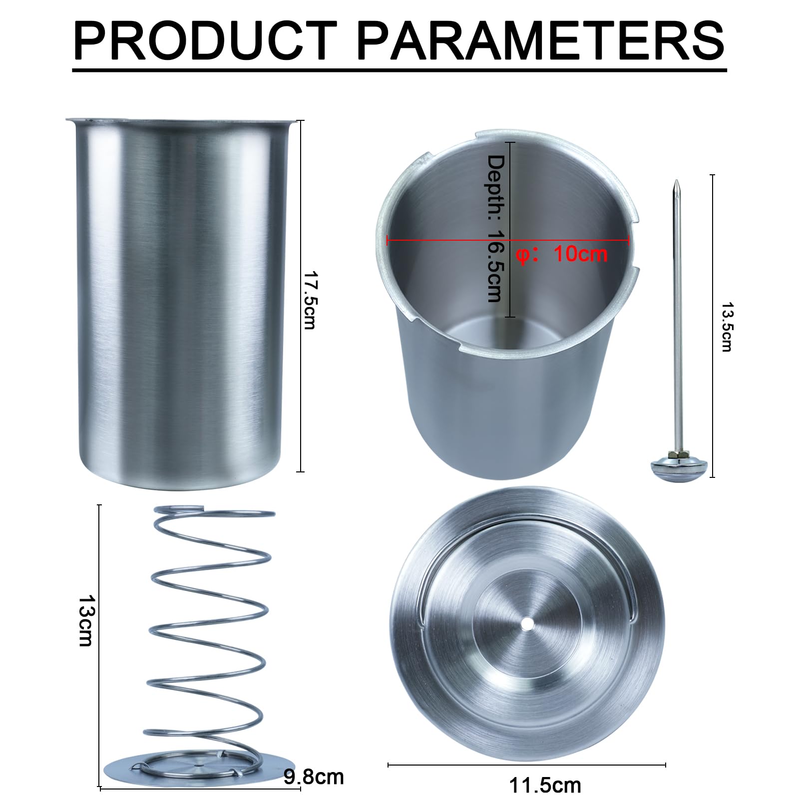 Stainless Steel Ham Press Maker - Round Shape Meat Press Machine for Healthy Homemade Deli, Seafood & Poultry Patties - Perfect for Sandwiches, Burgers & Gourmet Cooking (2023 Latest Model) | Ideal for Home Kitchens, Restaurants & BBQ Parties