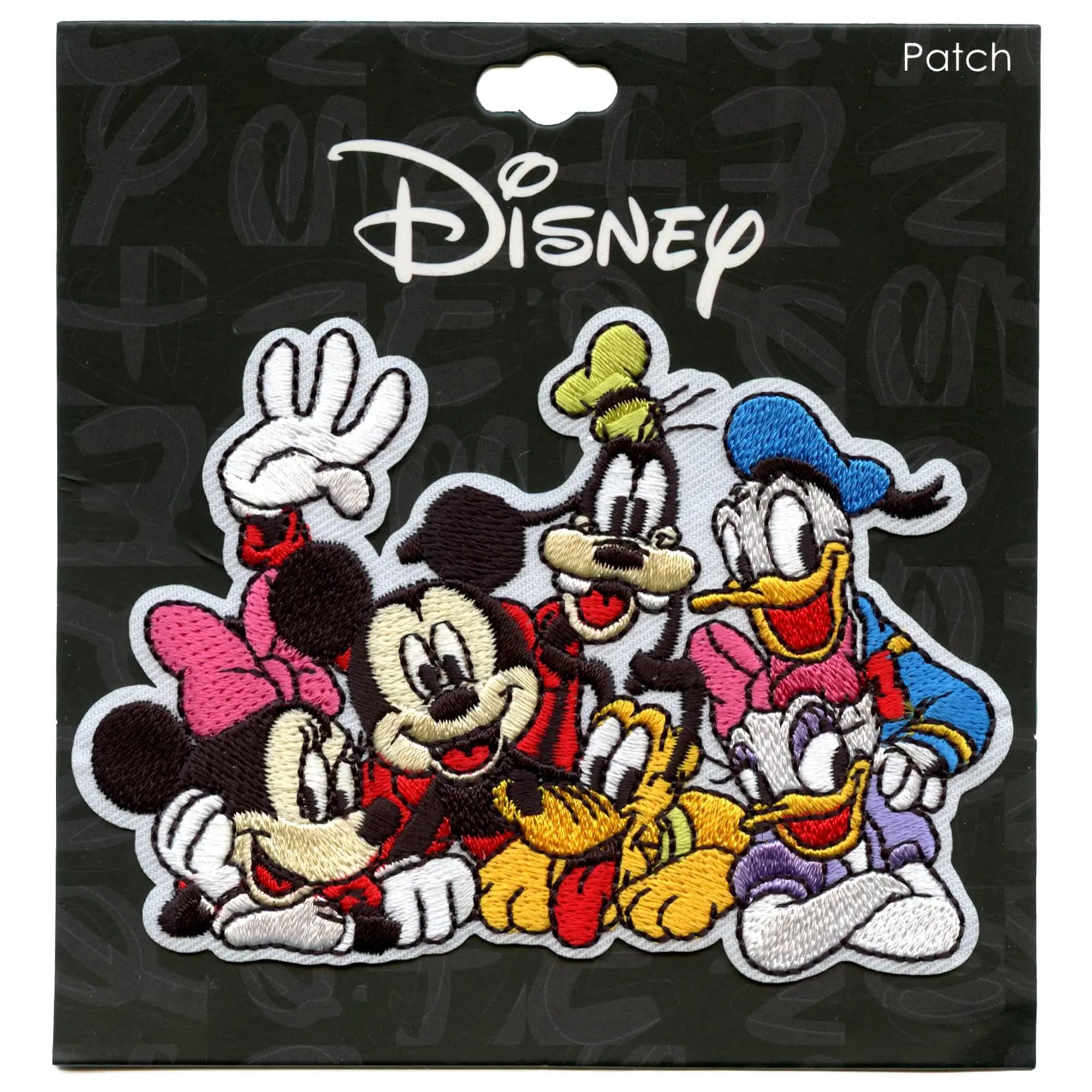Mickey and Friends Classic Embroidered Iron-On Patches - Perfect for DIY Clothing, Backpacks, and Denim Jackets
